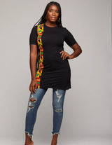 Dashiki Casual Dress - Black