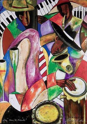 Jazz & Friends  (Giclee' on Canvas - Unframed)