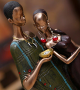 African Couple Figurine  (Vault Sale)