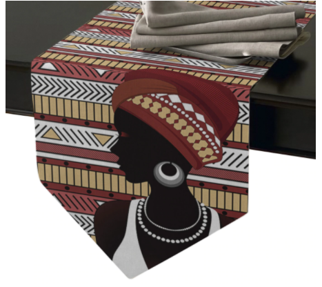African Queen Geometric Table Runner