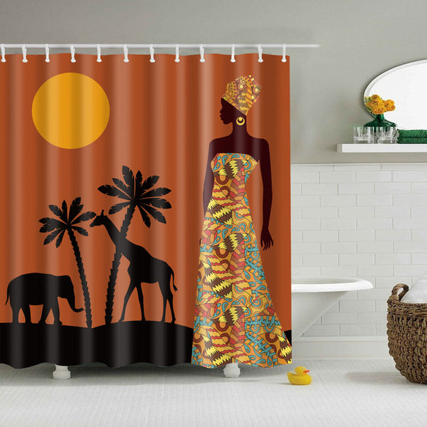 African Queen Landscape Shower Curtain