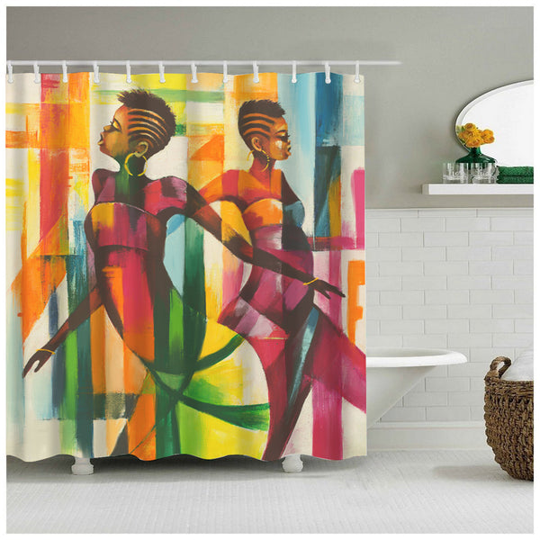 African Women In Living Color Shower Curtain