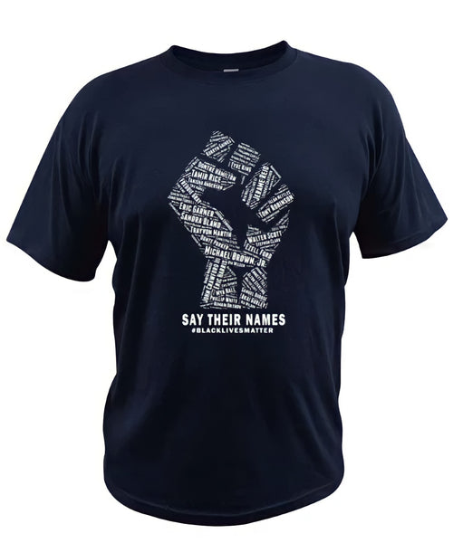 Say Their Names T-shirt - Navy Blue (Unisex)