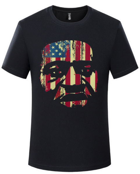 George Floyd Flag T-shirt - Black (Unisex)