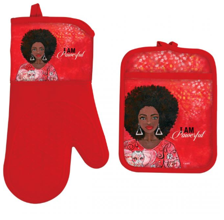 Blessed Magnolia Mitt/Pot Holder Set | African American Expressions