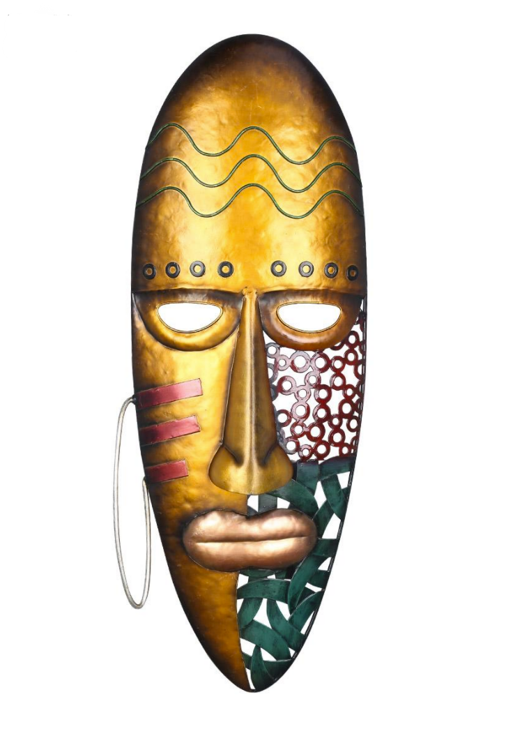 Iron Tribal Mask - A