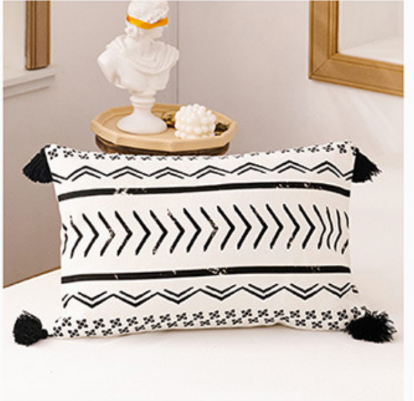 Mud Cloth Pattern Pillow Cover - Style C