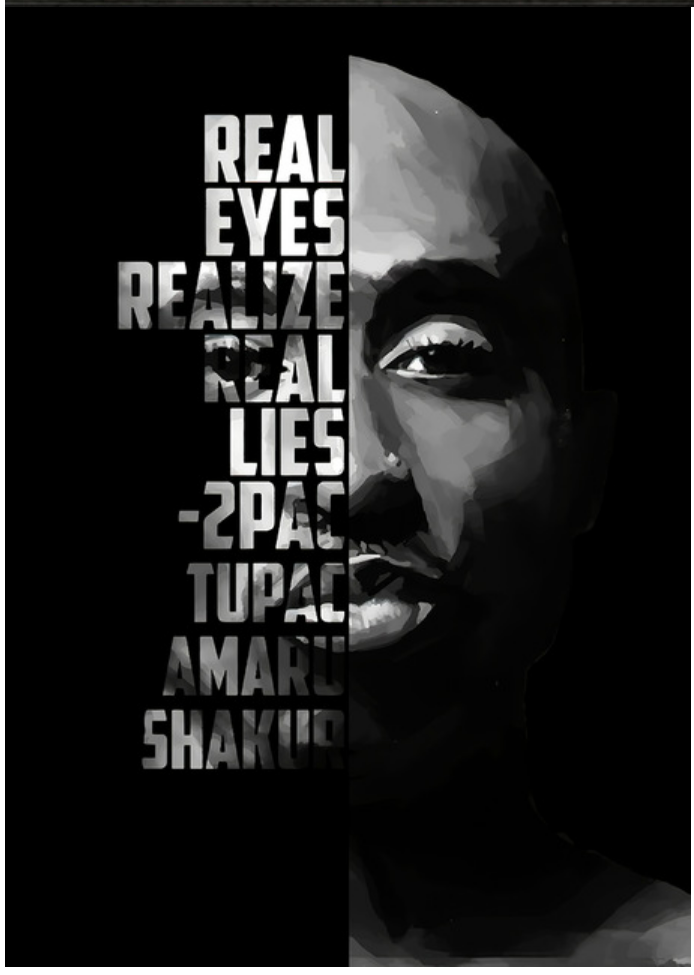 Real Eyes Realize Real Lies - Canvas (Unframed)