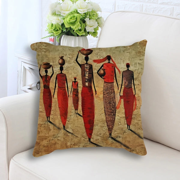 Return from the Market II Pillow Cover