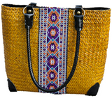 Woven Grass Handbag (Gold)
