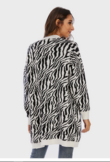 Zebra Print Cardigan