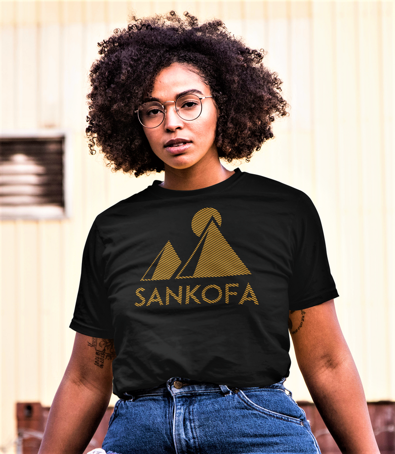 Black Pill Sankofa T-shirt Gold (Unisex)